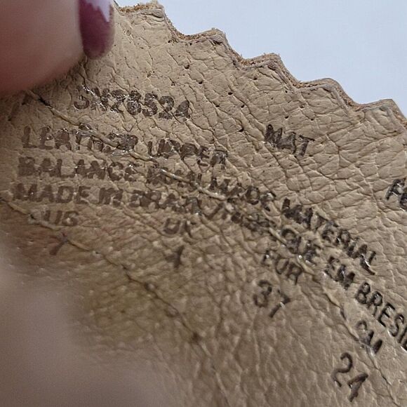 Vintage Tan Leather Wooden Platform Sandals Sz 7 Studded Open Toe Heel Brazil - Picture 8 of 16